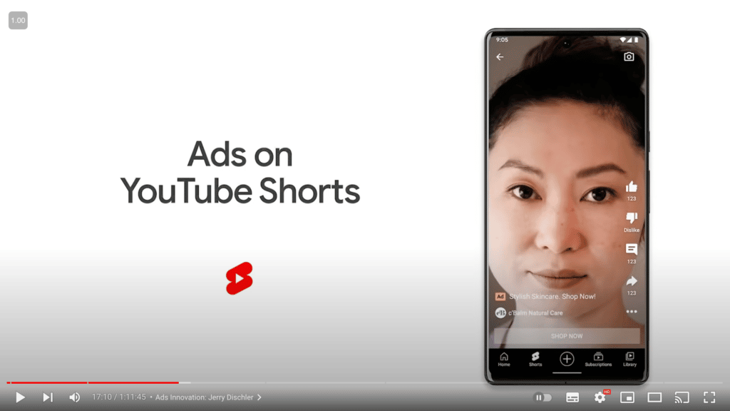 YouTube Shorts Ads