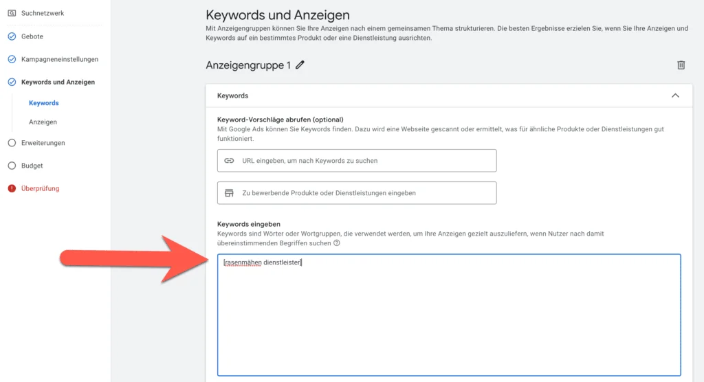 Google Ads Keywords - alles zu Keyword-Optionen & AdWords Optimierung 4 Keyword-Optionen Genau passend