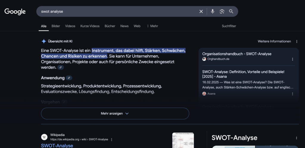 KI Übersicht